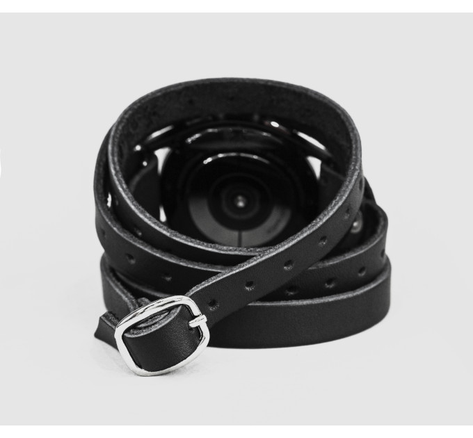 Leather cuff band compatible with Samsung and other Smart watches strap, Handmade UA code 2858