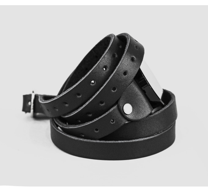 Leather cuff band compatible with Samsung and other Smart watches strap, Handmade UA code 2858