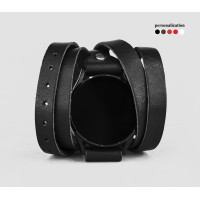 Leather cuff band compatible with Samsung and other Smart watches strap, Handmade UA code 2860