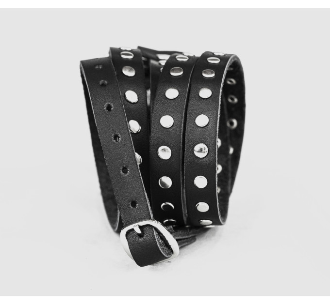 Leather cuff band compatible with Samsung and other Smart watches strap, Handmade UA code 2861