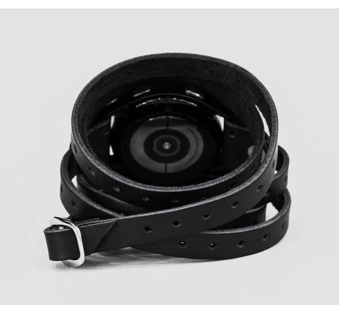 Leather cuff band compatible with Samsung and other Smart watches strap, Handmade UA code 2864