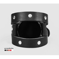 Leather cuff band compatible with Samsung and other Smart watches strap, Handmade UA code 2870 Leather cuff band compatible with Samsung and other Smart watches strap, Handmade UA code 2870