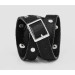 Leather cuff band compatible with Samsung and other Smart watches strap, Handmade UA code 2870st