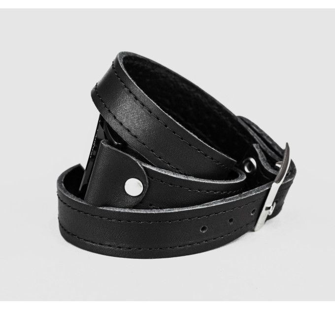 Leather cuff band compatible with Samsung and other Smart watches strap, Handmade UA code 2875st