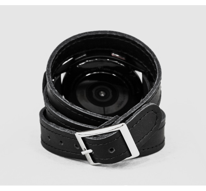 Leather cuff band compatible with Samsung and other Smart watches strap, Handmade UA code 2875st