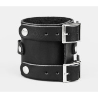 Wide leather band compatible with fitness watch Xiaomi Mi Band 3, 4, 5, 6 and 7 series, for men or women, Handmade UA code 2914