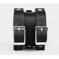 Wide leather band compatible with fitness watch Xiaomi Mi Band 3, 4, 5, 6 and 7 series, for men or women, Handmade UA code 2916