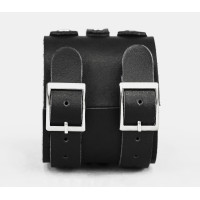 Wide leather band compatible with fitness watch Xiaomi Mi Band 3, 4, 5, 6 and 7 series, for men or women, Handmade UA code 2917