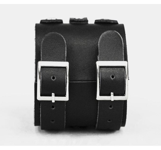 Wide leather band compatible with fitness watch Xiaomi Mi Band 3, 4, 5, 6 and 7 series, for men or women, code 2917