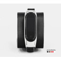 Leather band compatible with fitness watch Xiaomi Mi Band 3, 4, 5, 6 and 7 series, for men or women, code 2952