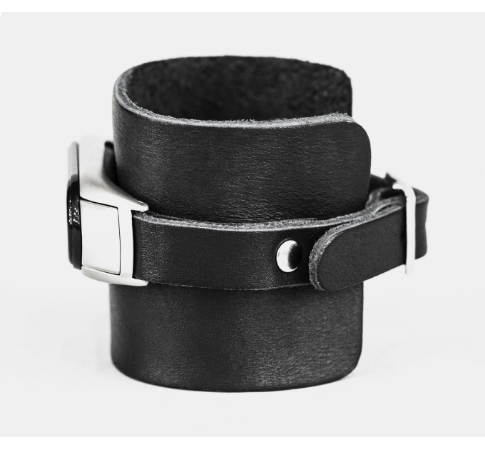Leather band compatible with fitness watch Xiaomi Mi Band 3, 4, 5, 6 and 7 series, for men or women, Handmade UA code 2955