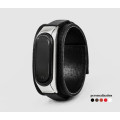 Leather band compatible with fitness watch Xiaomi Mi Band 3, 4, 5, 6 and 7 series, for men or women, Handmade UA code 2956st