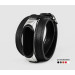 Leather double wrap band compatible with fitness watch Xiaomi Mi Band 3, 4, 5, 6 and 7 series, for men or women, Handmade UA code 2970st