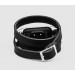 Leather double wrap band compatible with fitness watch Xiaomi Mi Band 3, 4, 5, 6 and 7 series, for men or women, Handmade UA code 2970st