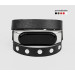 Leather double wrap band compatible with fitness watch Xiaomi Mi Band 3, 4, 5, 6 and 7 series, for men or women, Handmade UA code 2971
