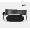 Leather double wrap band compatible with fitness watch Xiaomi Mi Band 3, 4, 5, 6 and 7 series, for men or women, Handmade UA code 2981