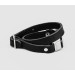 Leather double wrap band compatible with fitness watch Xiaomi Mi Band 3, 4, 5, 6 and 7 series, for men or women, Handmade UA code 2981st