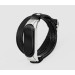 Leather double wrap band compatible with fitness watch Xiaomi Mi Band 3, 4, 5, 6 and 7 series, for men or women, Handmade UA code 2981st