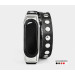 Leather double wrap band compatible with fitness watch Xiaomi Mi Band 3, 4, 5, 6 and 7 series, for men or women, Handmade UA code 2982
