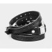 Leather multi wrap band compatible with fitness watch Xiaomi Mi Band 3, 4, 5, 6 and 7 series, for men or women, Handmade UA code 2983