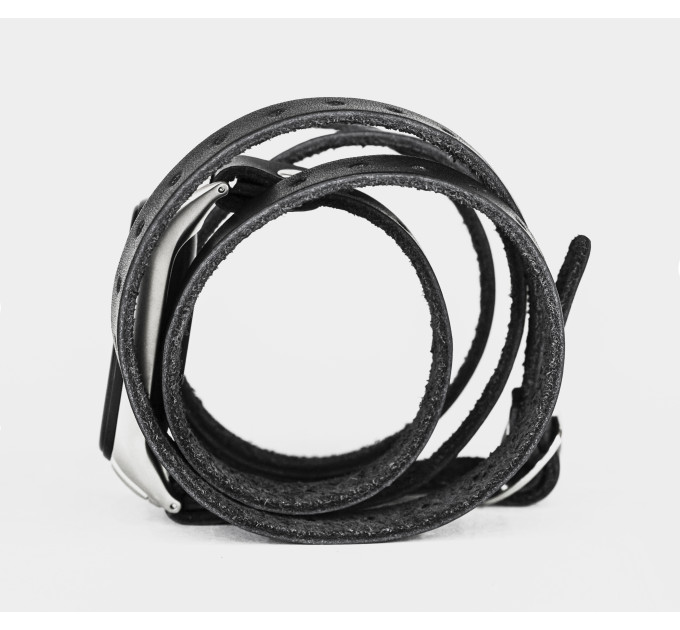 Leather multi wrap band compatible with fitness watch Xiaomi Mi Band 3, 4, 5, 6 and 7 series, for men or women, Handmade UA code 2983