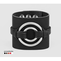 Leather cuff bracelet for men or women, code 3006