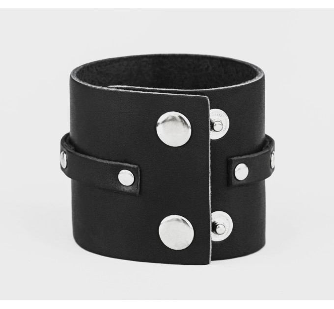 Leather cuff bracelet for men or women, code 3006