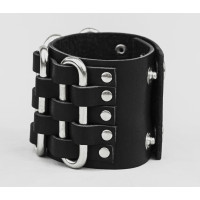 Leather cuff bracelet for men or women, code 3027