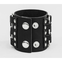 Leather cuff bracelet for men or women, code 3028