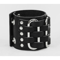 Leather cuff bracelet for men or women, code 3028