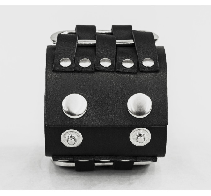 Leather cuff bracelet for men or women, code 3028