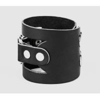 Leather cuff bracelet for men or women, code 3030