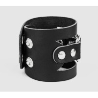 Leather cuff bracelet for men or women, code 3030