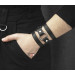 Leather cuff bracelet for men or women, code 3035