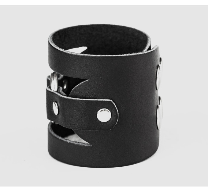 Leather cuff bracelet for men or women, code 3035