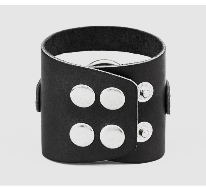 Leather cuff bracelet for men or women, code 3035