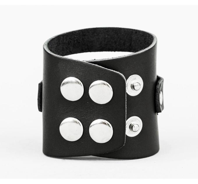 Leather cuff bracelet for men or women, code 3036