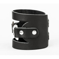 Leather cuff bracelet for men or women, code 3036
