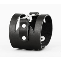 Leather cuff bracelet for men or women, code 3036