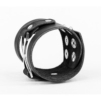 Leather cuff bracelet for men or women, code 3036