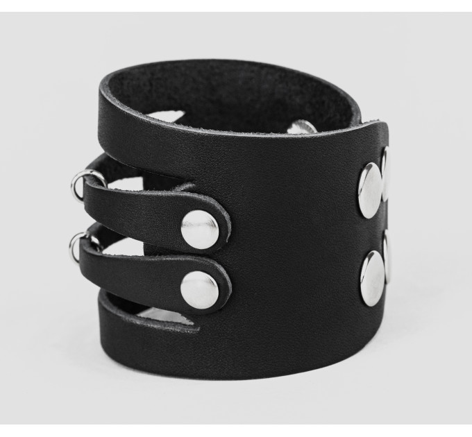 Leather cuff bracelet for men or women, code 3040