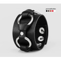Leather cuff bracelet for men or women, code 3074