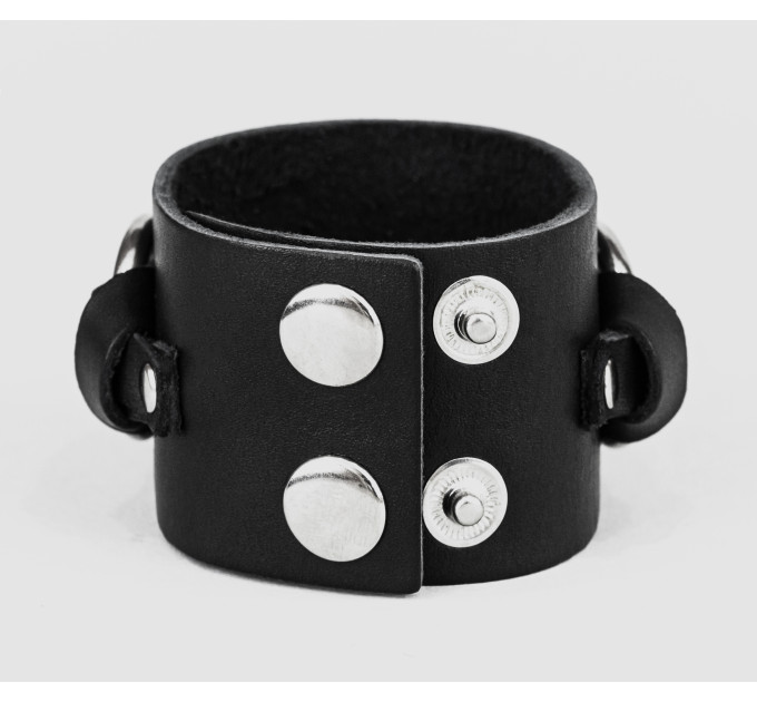 Leather cuff bracelet for men or women, code 3074