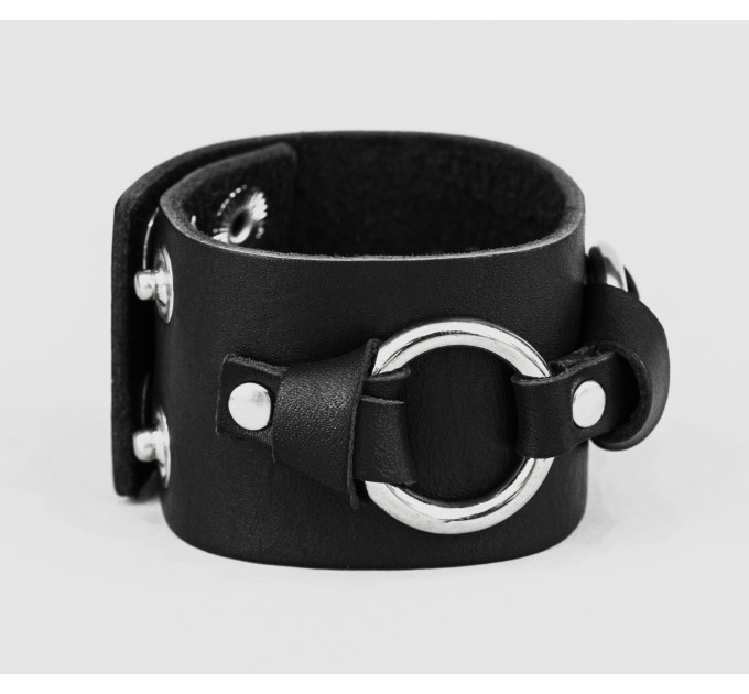 Leather cuff bracelet for men or women, code 3074