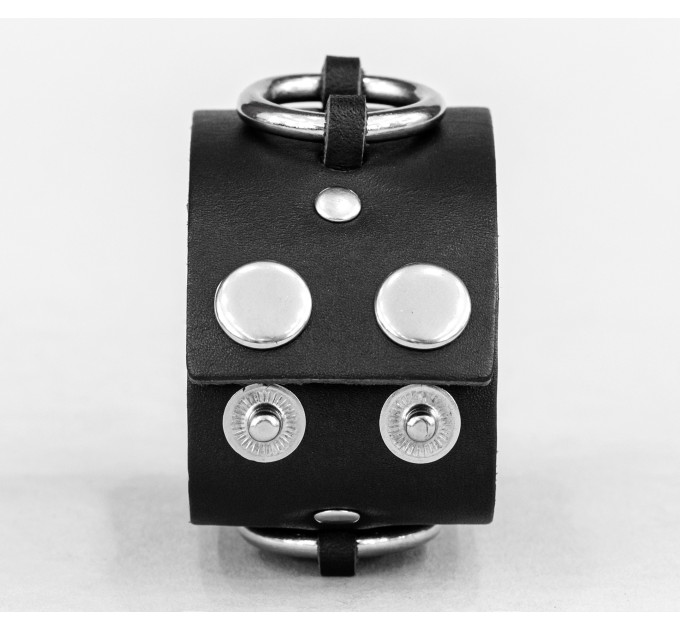 Leather cuff bracelet for men or women, code 3084