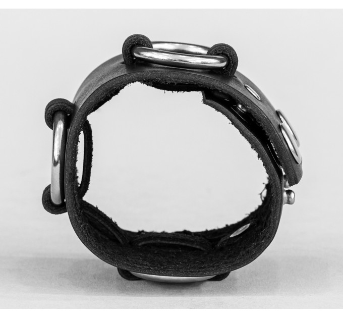 Leather cuff bracelet for men or women, code 3084