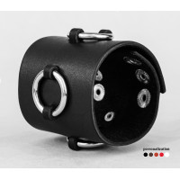 Leather cuff bracelet for men or women, code 3085