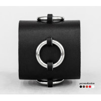 Leather cuff bracelet for men or women, code 3085