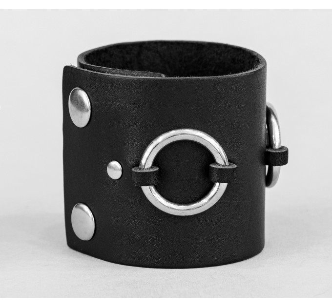 Leather cuff bracelet for men or women, code 3085