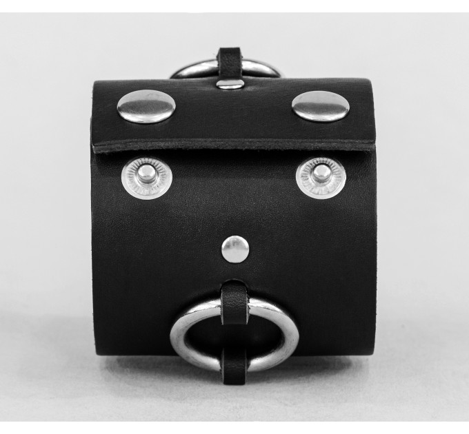 Leather cuff bracelet for men or women, code 3085